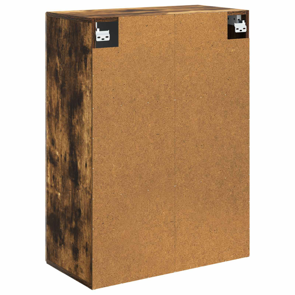 Produktbild för Väggmonterat skåp Rökt ek 66 x 34,5 x 90 cm Konstruerat trä