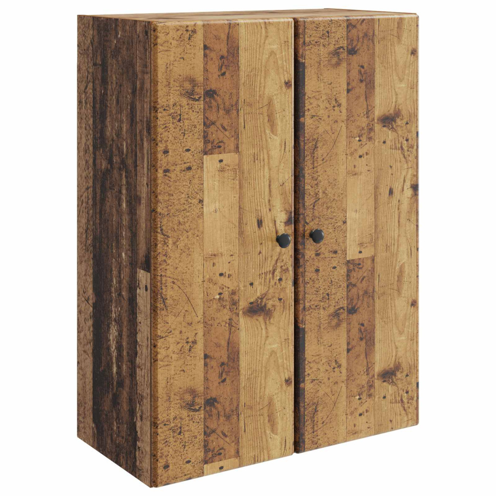 Produktbild för Väggmonterat skåp Gammalt trä 66 x 34,5 x 90 cm Konstruerat trä