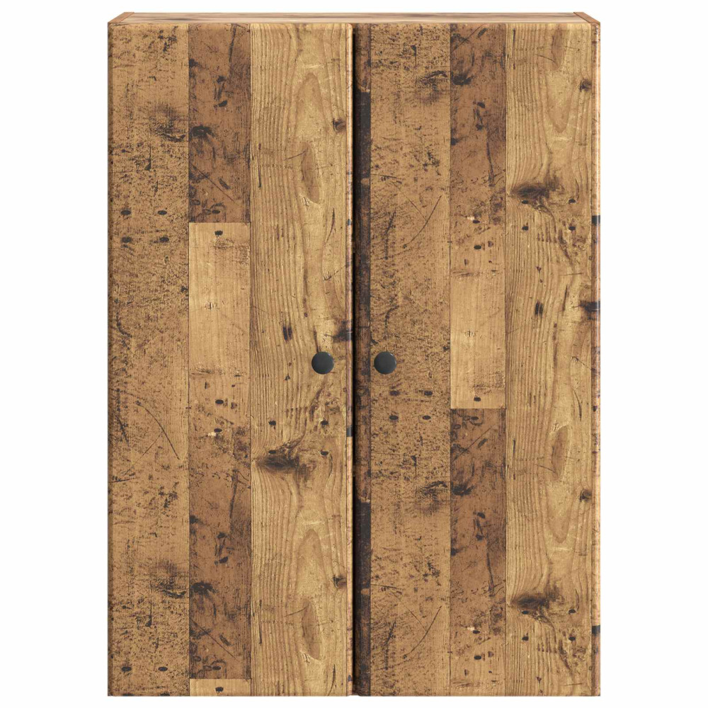 Produktbild för Väggmonterat skåp Gammalt trä 66 x 34,5 x 90 cm Konstruerat trä