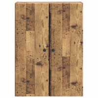 Produktbild för Väggmonterat skåp Gammalt trä 66 x 34,5 x 90 cm Konstruerat trä