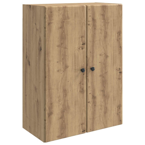 vidaXL Väggmonterat skåp Artisan-ek 66 x 34,5 x 90 cm Konstruerat trä