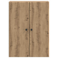 Produktbild för Väggmonterat skåp Artisan-ek 66 x 34,5 x 90 cm Konstruerat trä