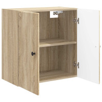 Produktbild för Väggmonterat skåp Sonoma-ek 59 x 31 x 60 cm Konstruerat trä