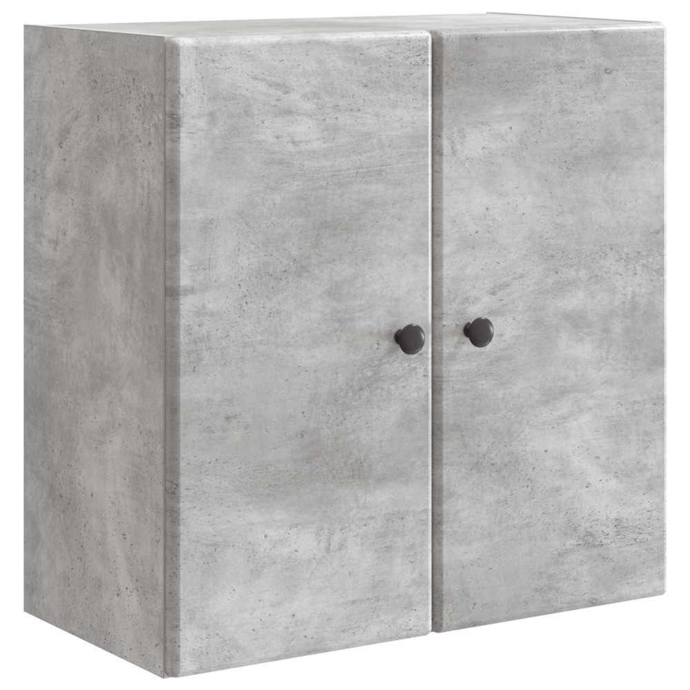 Produktbild för Väggmonterat skåp Betonggrå 59 x 31 x 60 cm Konstruerat trä