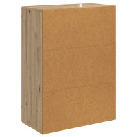 Produktbild för Väggmonterat skåp Artisan-ek 59 x 31 x 60 cm Konstruerat trä