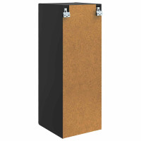 Produktbild för Väggmonterat skåp Svart 33 x 34,5 x 90 cm Konstruerat trä