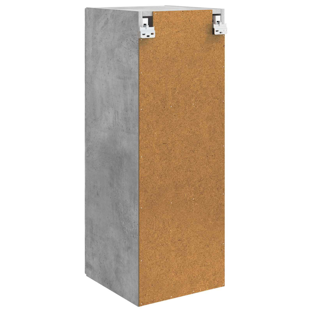 Produktbild för Väggmonterat skåp Betonggrå 33 x 34,5 x 90 cm Konstruerat trä