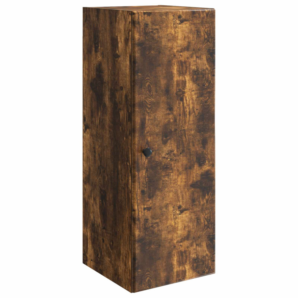 Produktbild för Väggmonterat skåp Rökt ek 33 x 34,5 x 90 cm Konstruerat trä