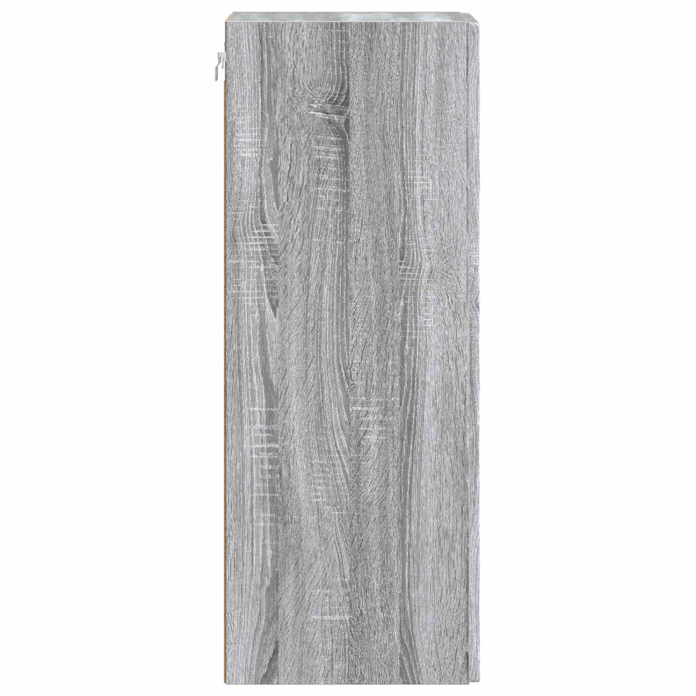 Produktbild för Väggmonterat skåp Grå Sonoma 33 x 34,5 x 90 cm Konstruerat trä