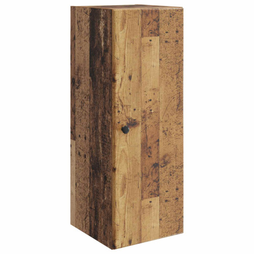 vidaXL Väggmonterat skåp Gammalt trä 33 x 34,5 x 90 cm Konstruerat trä