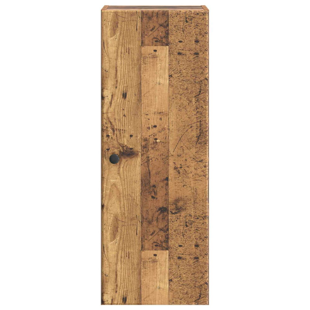 Produktbild för Väggmonterat skåp Gammalt trä 33 x 34,5 x 90 cm Konstruerat trä