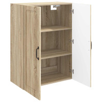 Produktbild för Väggmonterat skåp Sonoma-ek 66 x 34,5 x 90 cm Konstruerat trä