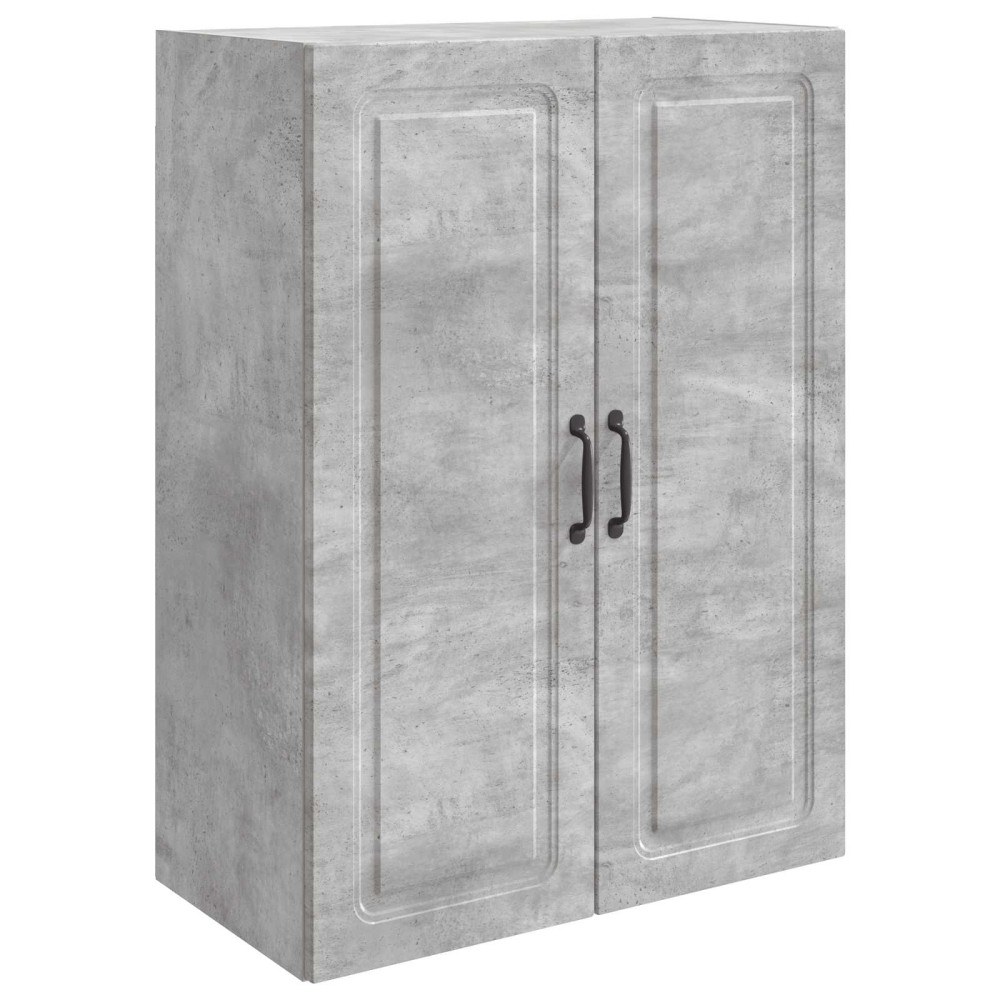Produktbild för Väggmonterat skåp Betonggrå 66 x 34,5 x 90 cm Konstruerat trä
