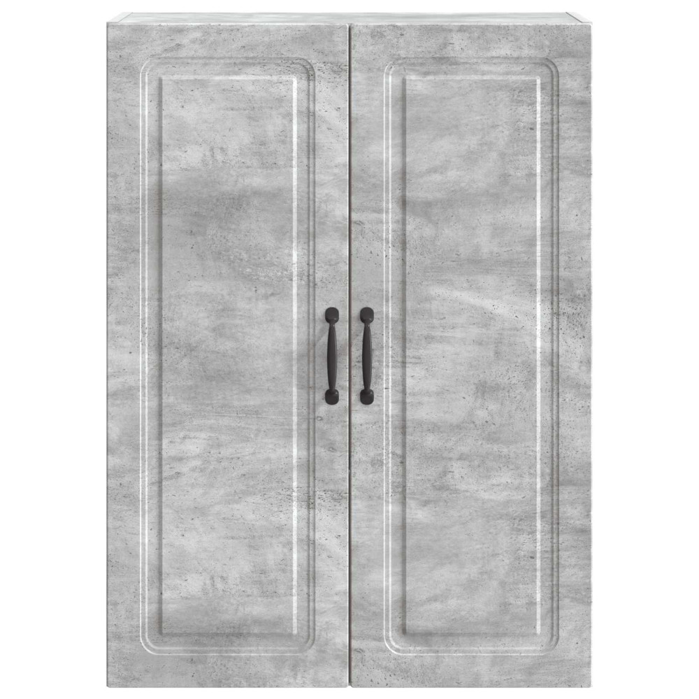Produktbild för Väggmonterat skåp Betonggrå 66 x 34,5 x 90 cm Konstruerat trä