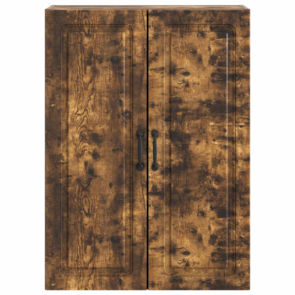 Produktbild för Väggmonterat skåp Rökt ek 66 x 34,5 x 90 cm Konstruerat trä