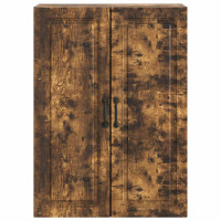 Produktbild för Väggmonterat skåp Rökt ek 66 x 34,5 x 90 cm Konstruerat trä