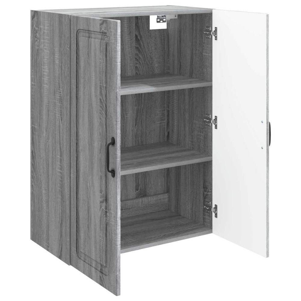 Produktbild för Väggmonterat skåp Grå Sonoma 66 x 34,5 x 90 cm Konstruerat trä