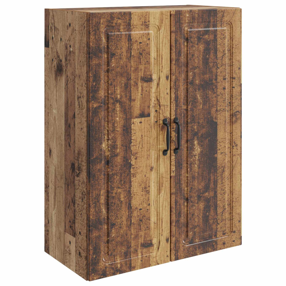 Produktbild för Väggmonterat skåp Gammalt trä 66 x 34,5 x 90 cm Konstruerat trä