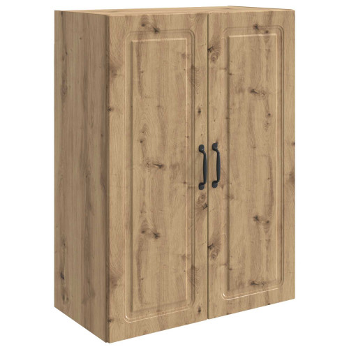 vidaXL Väggmonterat skåp Artisan-ek 66 x 34,5 x 90 cm Konstruerat trä