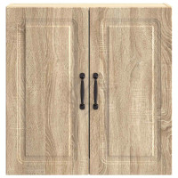 Produktbild för Väggmonterat skåp Sonoma-ek 59 x 31 x 60 cm Konstruerat trä