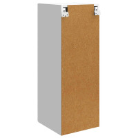 Produktbild för Väggmonterat skåp Vit högglans 33 x 34,5 x 90 cm