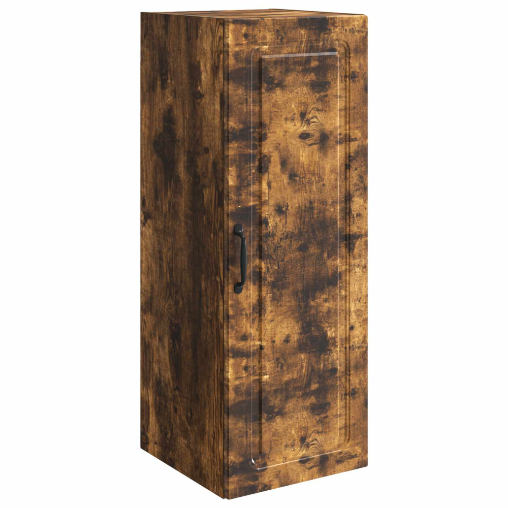 Produktbild för Väggmonterat skåp Rökt ek 33 x 34,5 x 90 cm Konstruerat trä