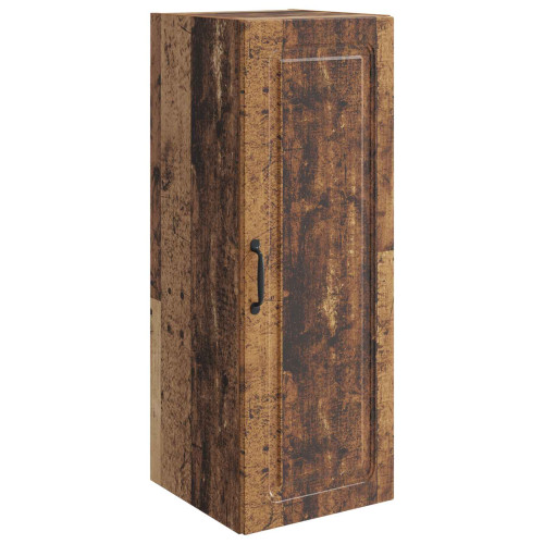 vidaXL Väggmonterat skåp Gammalt trä 33 x 34,5 x 90 cm Konstruerat trä
