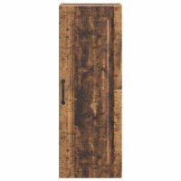 Produktbild för Väggmonterat skåp Gammalt trä 33 x 34,5 x 90 cm Konstruerat trä