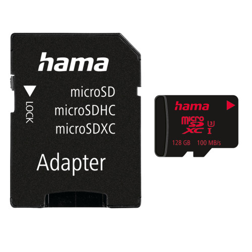 Hama Memory Card Micro SDXC 128GB U3 UI V30 100MB/s
