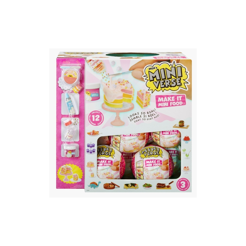 Produktbild för Miniverse Make It Mini Foods: Diner Series 3B, 8 År, Multifä...