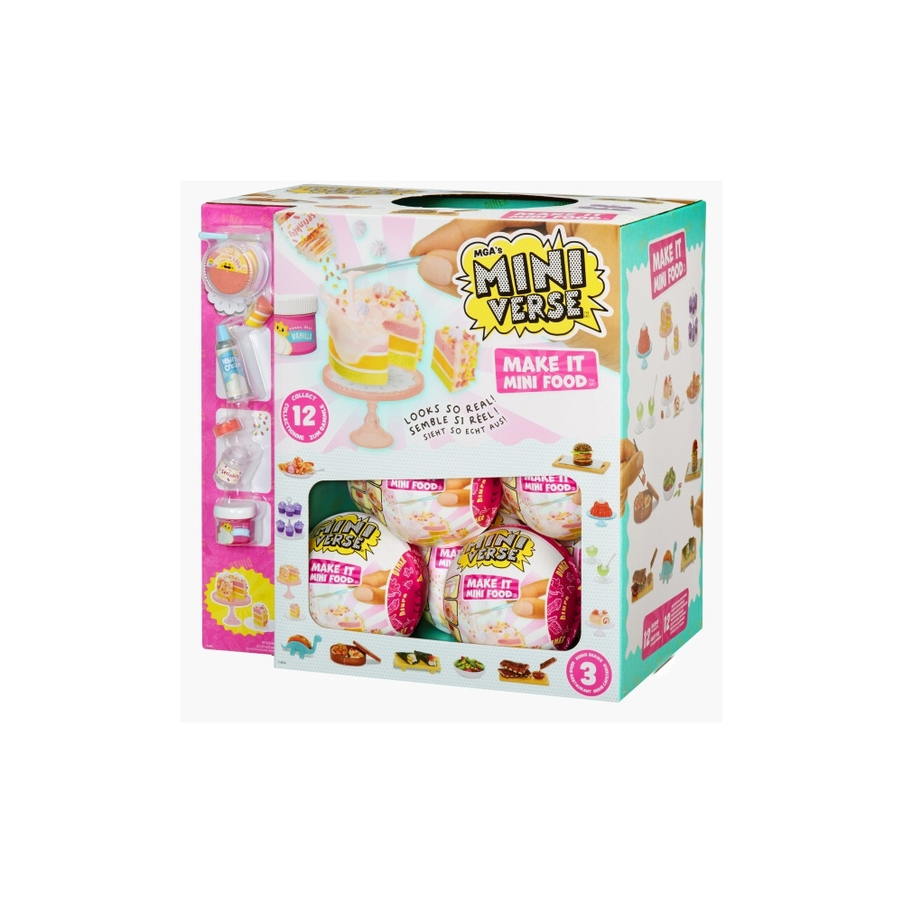 Produktbild för Miniverse Make It Mini Foods: Diner Series 3B, 8 År, Multifä...