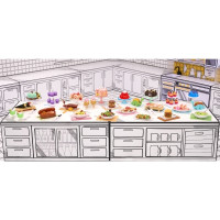 Produktbild för Miniverse Make It Mini Foods: Diner Series 3B, 8 År, Multifä...
