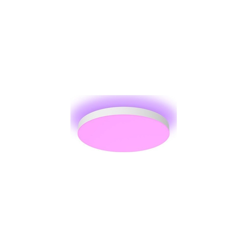 Produktbild för Philips Hue White and Color Ambiance Datura - taklampspanel - LED - 48 W - 16 miljoner färger/varmt till kallt vitt ljus - 2000-6500 K - round small - vit