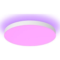 Produktbild för Philips Hue White and Color Ambiance Datura - taklampspanel - LED - 48 W - 16 miljoner färger/varmt till kallt vitt ljus - 2000-6500 K - round small - vit