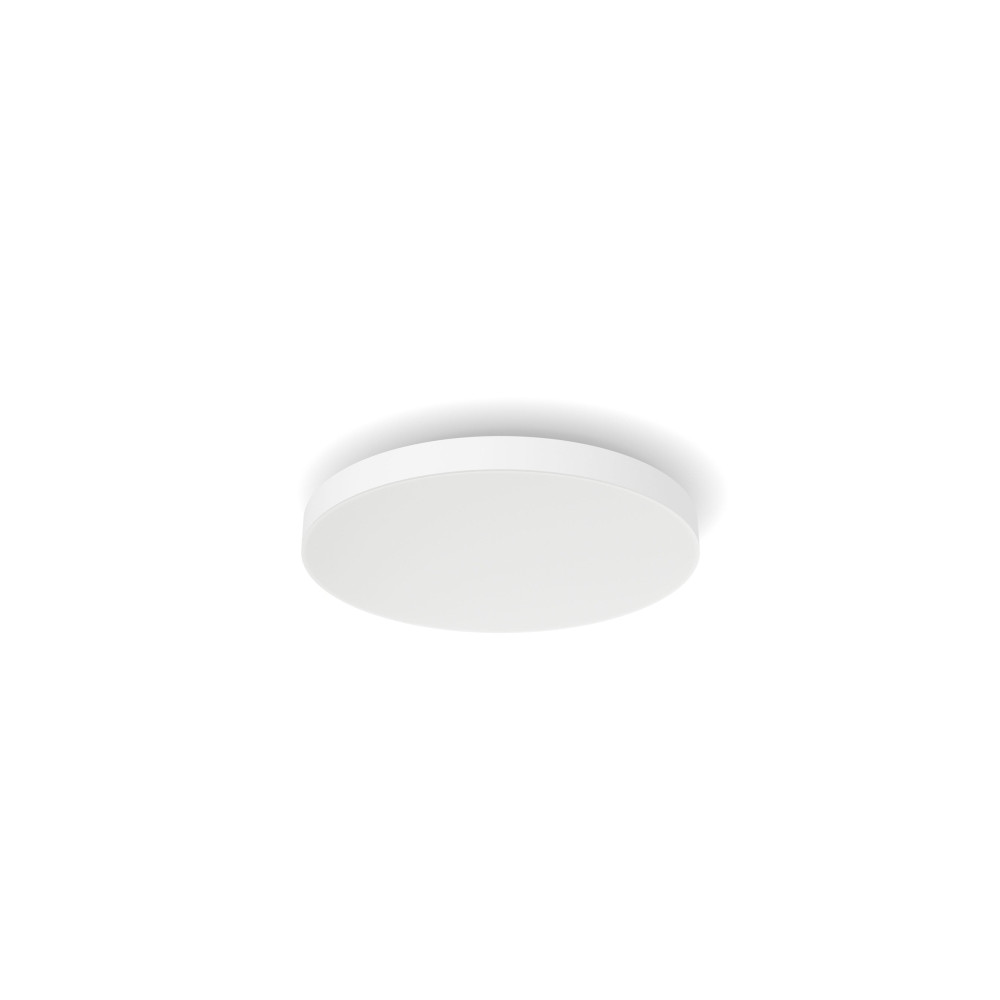 Produktbild för Philips Hue White and Color Ambiance Datura - taklampspanel - LED - 48 W - 16 miljoner färger/varmt till kallt vitt ljus - 2000-6500 K - round small - vit