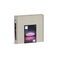 Produktbild för Philips Hue White and Color Ambiance Datura - taklampspanel - LED - 48 W - 16 miljoner färger/varmt till kallt vitt ljus - 2000-6500 K - round small - vit