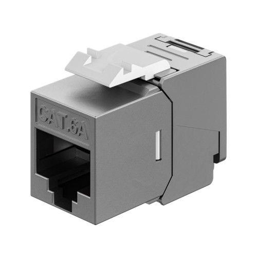 Goobay Goobay Keystone-modul RJ45 CAT 6A STP, slim & short, jordnin...