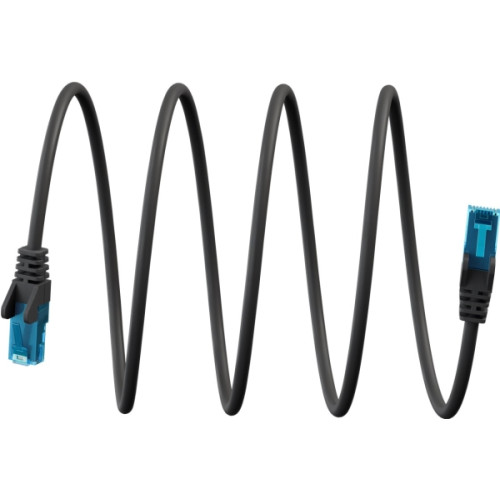 Goobay CAT 6A Patchkabel U/UTP, svart, 2 m