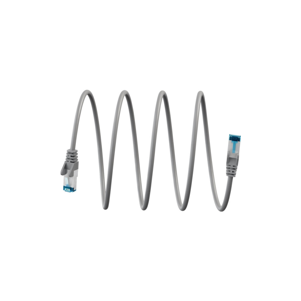 Produktbild för Goobay ultraflexibelt CAT 6A patchkabel S/FTP (PiMF), grå (7...