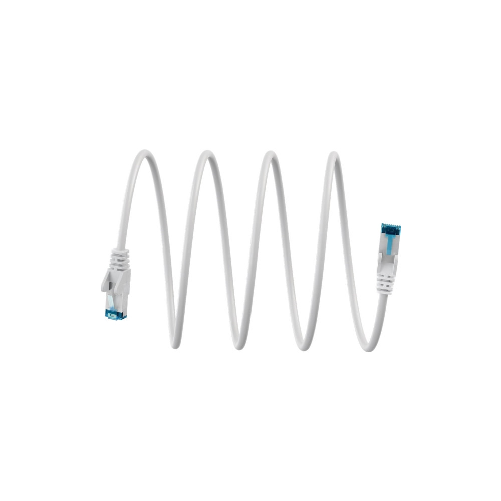 Produktbild för Goobay ultraflexibel CAT 6A patchkabel S/FTP (PiMF), vit (79...