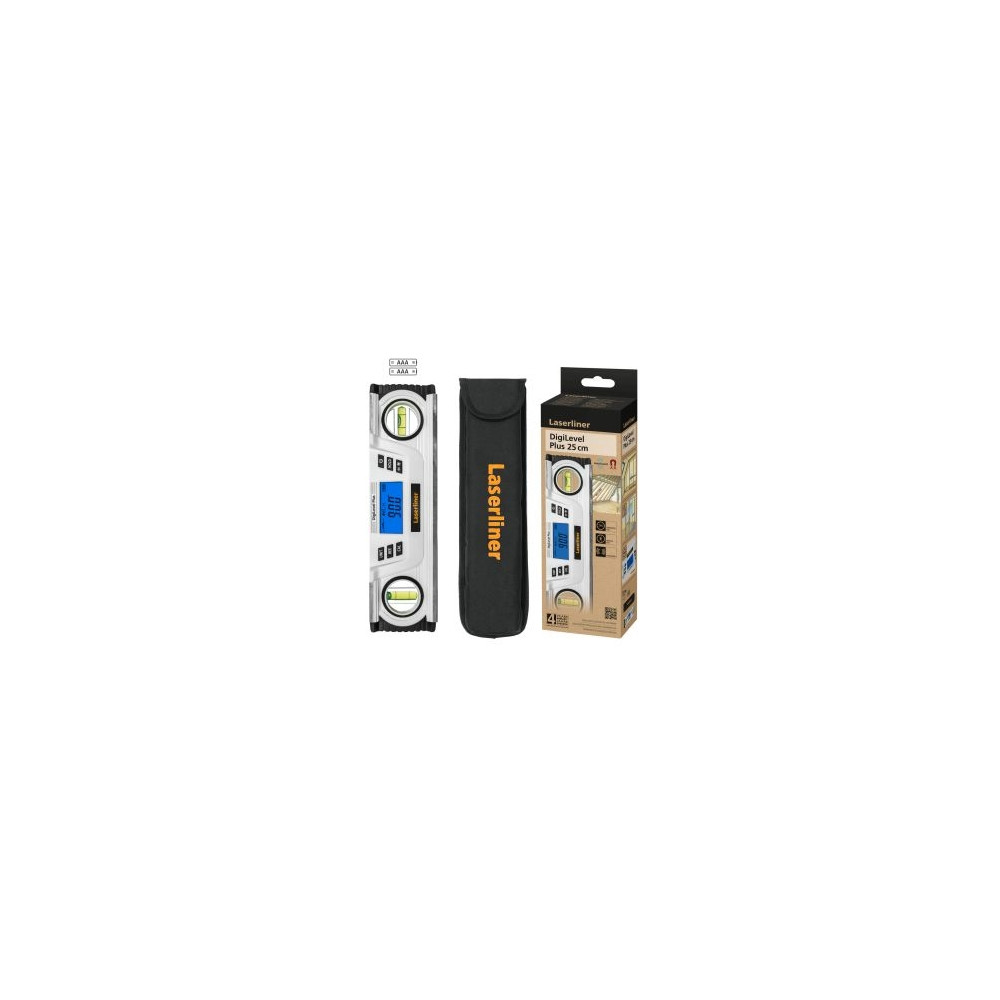 Produktbild för Laserliner DigiLevel Plus 25, Linjelaser, 0,25 m, Vit, 1 mm/...