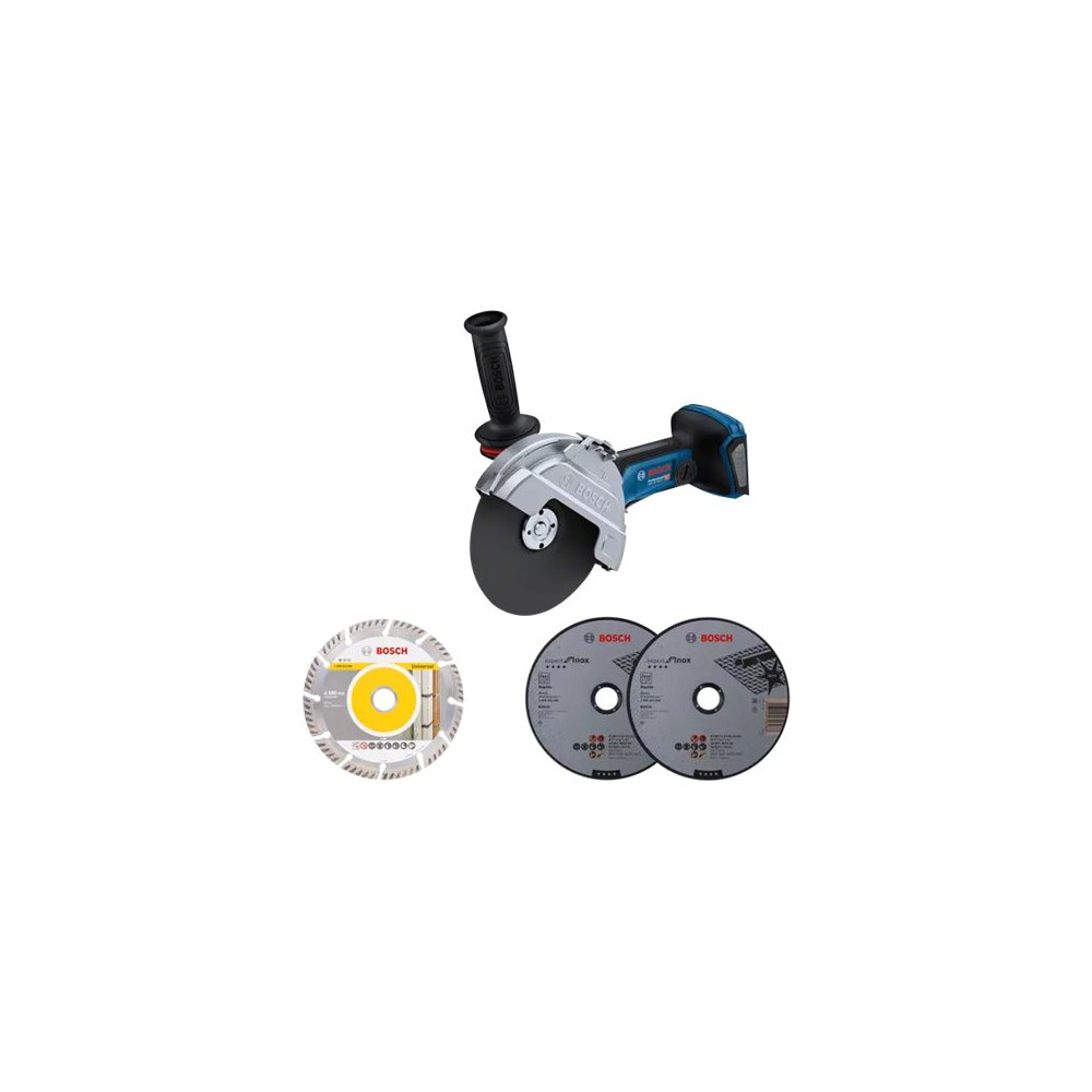 Produktbild för Bosch GWS 18V-180 PC PROFESSIONAL - vinkelslip - sladdlös - 180 mm - inget batteri
