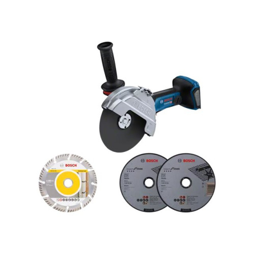 Bosch Bosch GWS 18V-180 PC PROFESSIONAL - vinkelslip - sladdlös - 180 mm - inget batteri