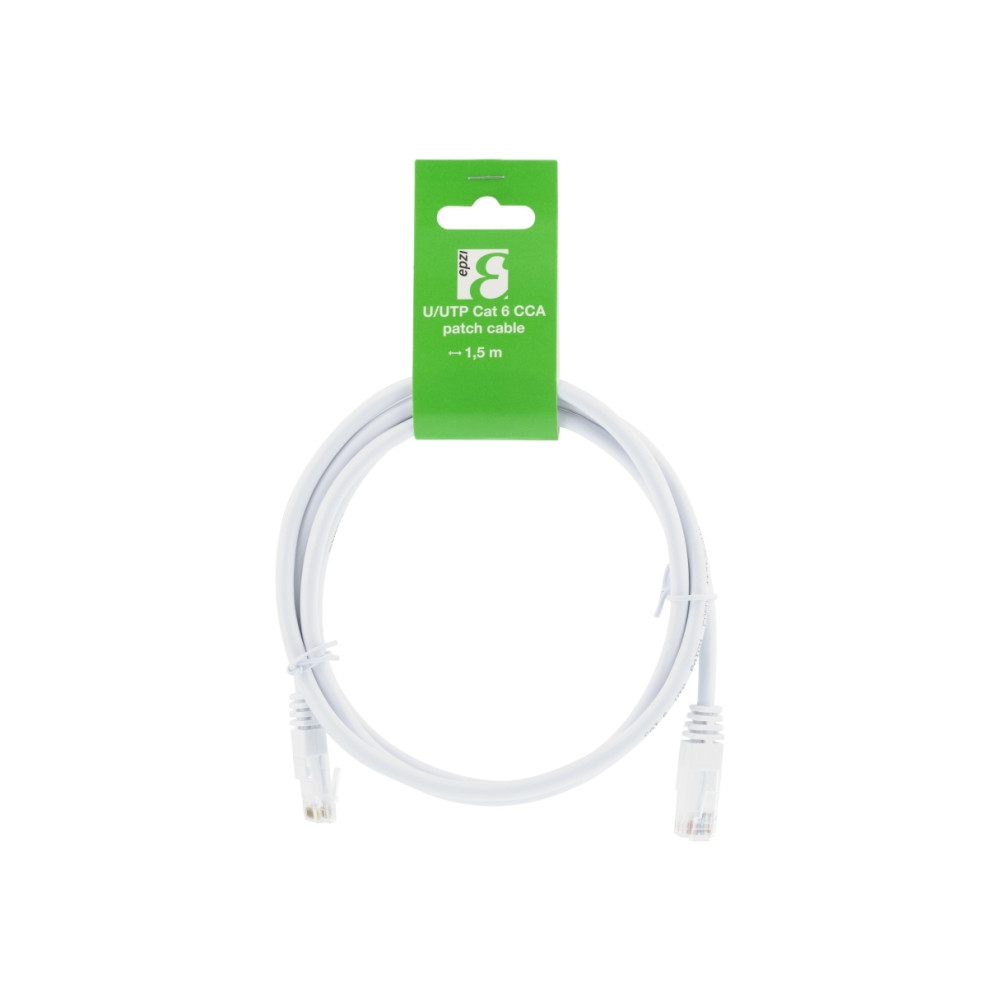 Produktbild för EPZI patch-kabel - 1.5 m - vit