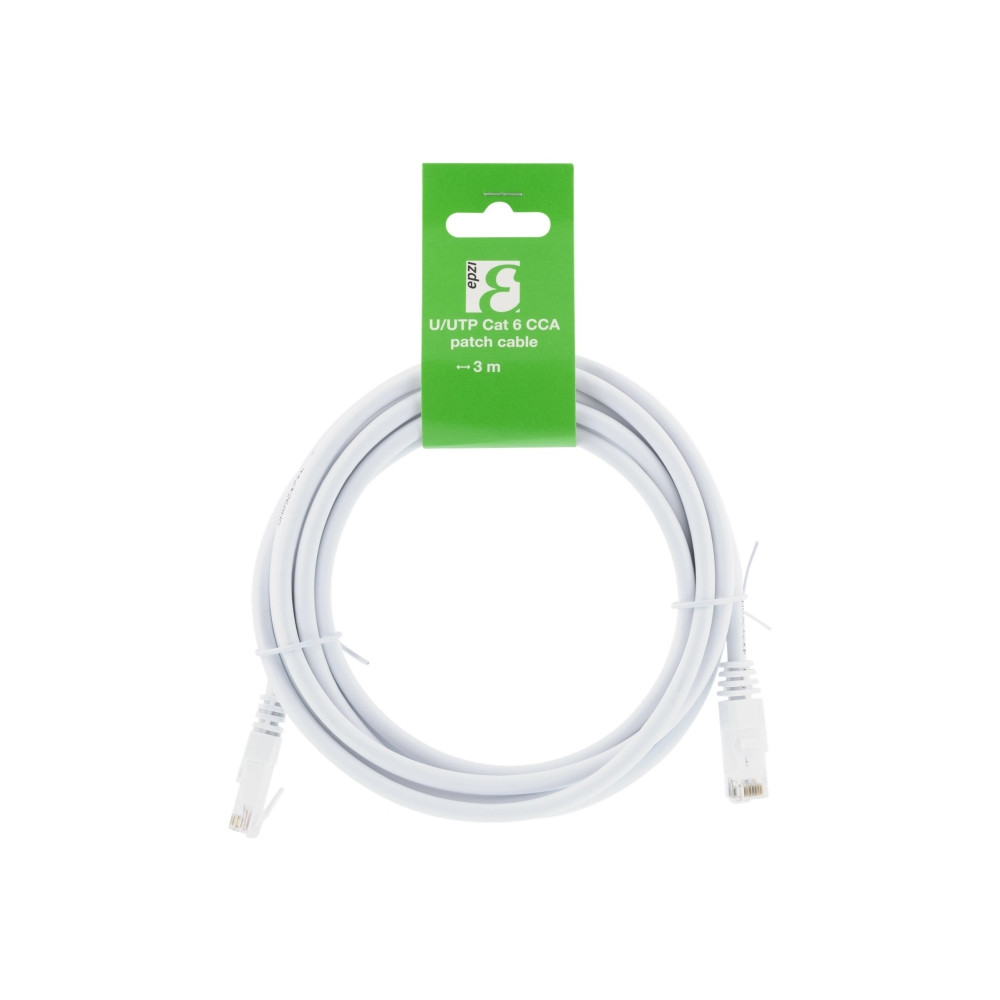 Produktbild för EPZI patch-kabel - 3 m - vit