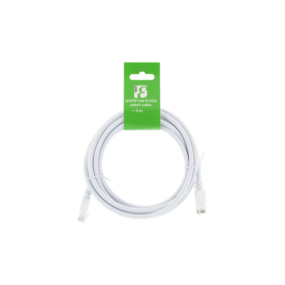 Produktbild för EPZI patch-kabel - 3 m - vit