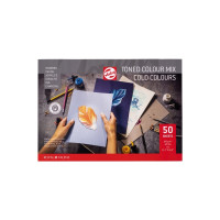 Produktbild för Talens Toned paper pad Cold colour mix | 42 x 29,7 cm (A3),...