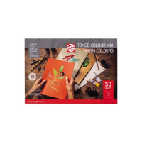 Produktbild för Talens Toned Paper block Warm colour mix | 42 x 29,7 cm (A3)...