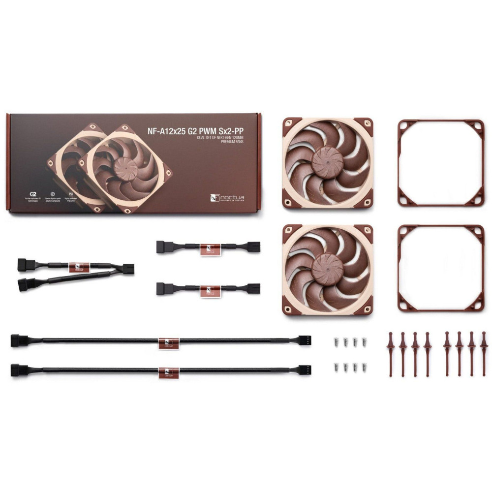 Produktbild för Noctua NF-A12x25 G2 PWM Sx2-PP - lådfläkt