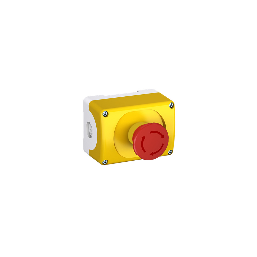 Produktbild för ABB 1SFA611821R1042, Tryckknappsbrytare, 1P, Plast, Gul, Röd...